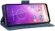 Motorola One Vision Portemonnee Hoesje Met Kaarthouder Blauw afbeelding 4