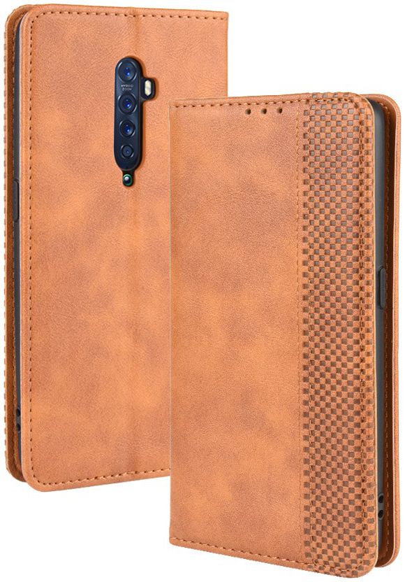 Oppo Reno 2 Stijlvol Vintage Portemonnee Hoesje Bruin afbeelding 1