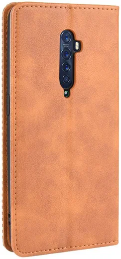 Oppo Reno 2 Stijlvol Vintage Portemonnee Hoesje Bruin afbeelding 3