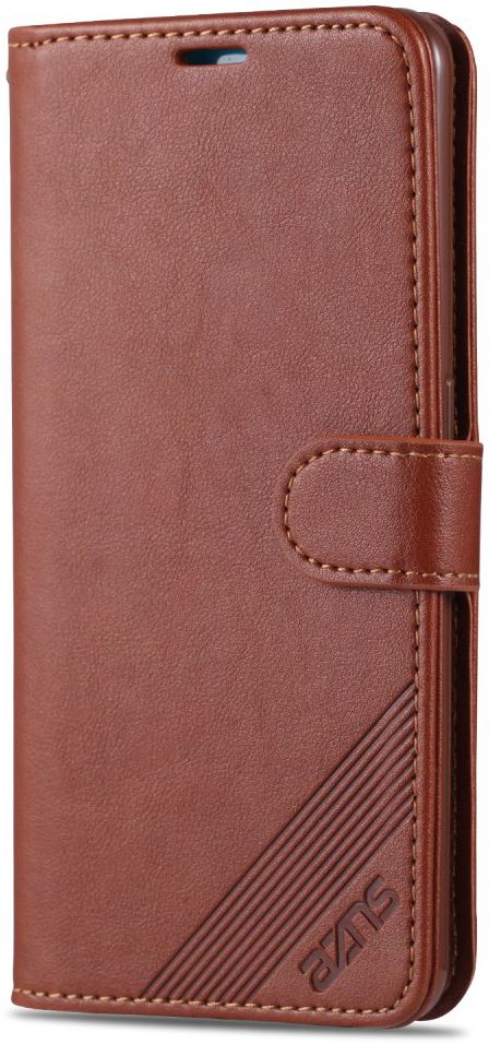 AZNS Oppo Reno 2 Portemonnee Stand Hoesje Coffee afbeelding 4