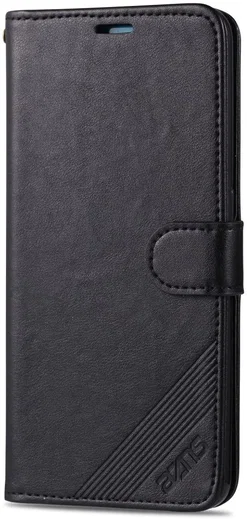 AZNS Oppo Reno 2 Portemonnee Stand Hoesje Zwart afbeelding 3