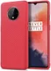 OnePlus 7T Twill Slim Texture Back Cover Rood afbeelding 1