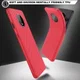 OnePlus 7T Twill Slim Texture Back Cover Rood afbeelding 4