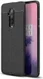 OnePlus 7T Pro Litchi Leren Textuur TPU Hoesje Zwart afbeelding 1