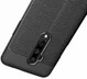 OnePlus 7T Pro Litchi Leren Textuur TPU Hoesje Zwart afbeelding 2