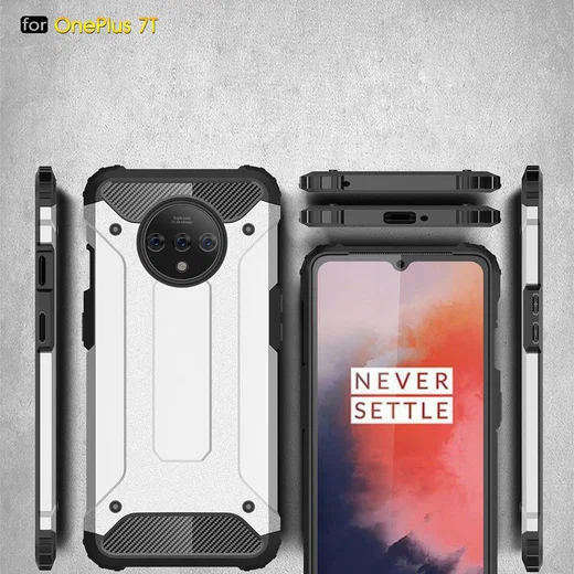 OnePlus 7T Hybride Hoesje Goud afbeelding 3
