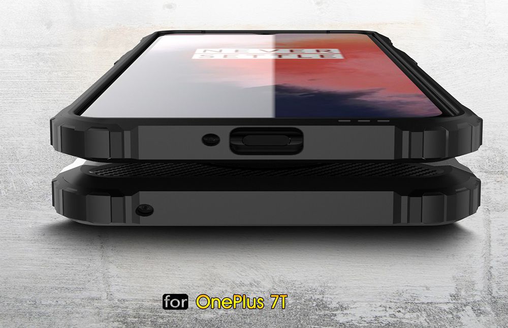 OnePlus 7T Hybride Hoesje Goud afbeelding 6