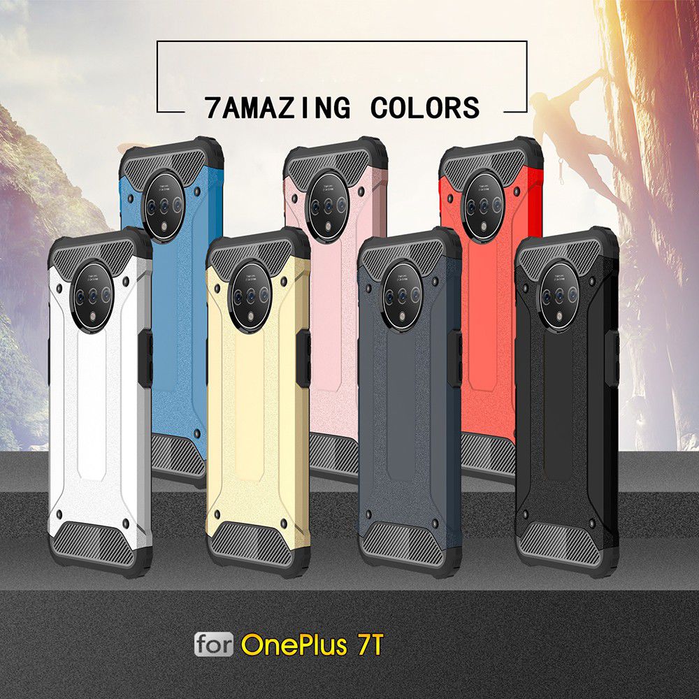 OnePlus 7T Hybride Hoesje Goud afbeelding 8