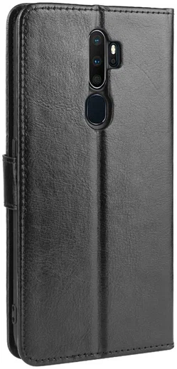 Oppo A5 / A9 (2020) Hoesje Portemonnee Kunstleer Zwart afbeelding 4