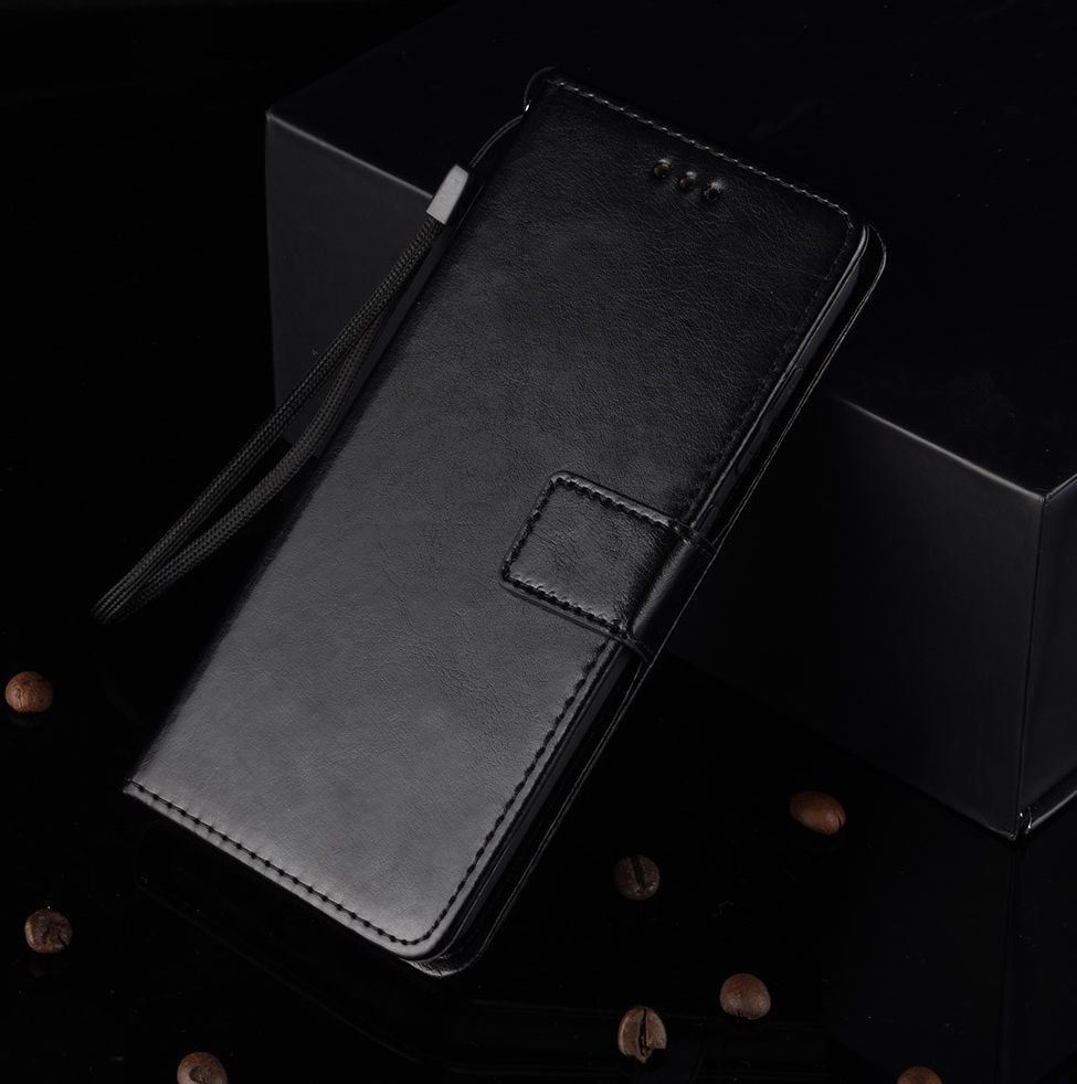 Oppo A5 / A9 (2020) Hoesje Portemonnee Kunstleer Zwart afbeelding 7