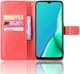 Oppo A5 / A9 (2020) Crazy Horse Portemonnee Hoesje Rood afbeelding 3