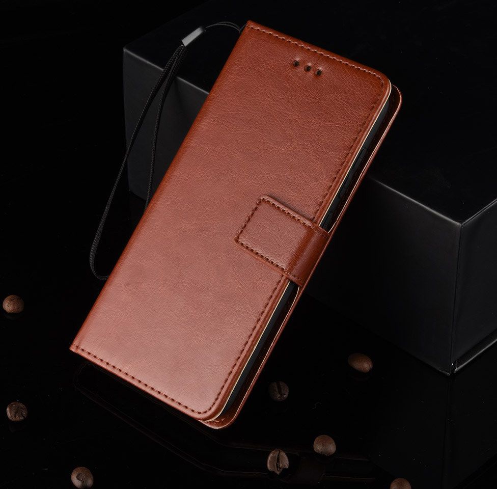 Oppo A5 / A9 (2020) Crazy Horse Portemonnee Hoesje Bruin afbeelding 7