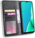 Oppo A5 / A9 (2020) Retro Stijl kunstlederen Portemonnee Hoesje Zwart afbeelding 1