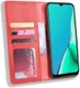Oppo A5 / A9 (2020) Retro Stijl Kunstleren Portemonnee Hoesje Rood afbeelding 1