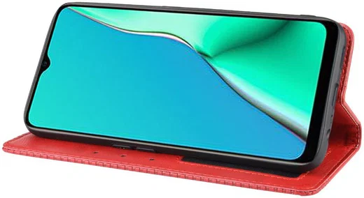 Oppo A5 / A9 (2020) Retro Stijl Kunstleren Portemonnee Hoesje Rood afbeelding 7