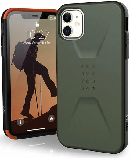 Urban Armor Gear Civilian Series Apple iPhone 11 Hoesje Groen afbeelding 1