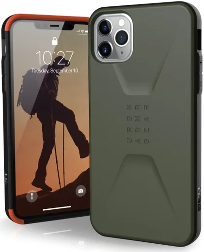 Urban Armor Gear Civilian Series Apple iPhone 11 Pro Max Hoesje Groen afbeelding 1