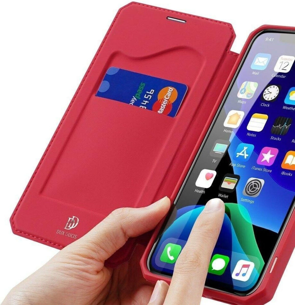 Dux Ducis Skin X Series Apple iPhone 11 Pro Hoesje Rood afbeelding 5