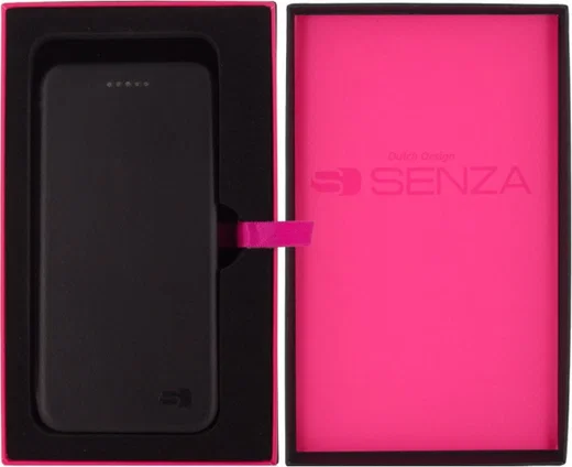 Senza Pure Apple iPhone SE (2020) Hoesje Dun Leren Wallet Case Zwart afbeelding 7