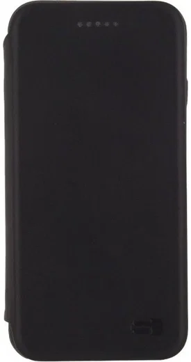 Senza Pure Apple iPhone SE (2020) Hoesje Dun Leren Wallet Case Zwart afbeelding 3