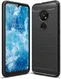 Nokia 6.2 / 7.2 Geborsteld TPU Hoesje Zwart afbeelding 1