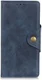 Motorola Moto E6 Plus Vintage Portemonnee Hoesje Drukknoop Blauw afbeelding 1