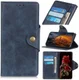 Motorola Moto E6 Plus Vintage Portemonnee Hoesje Drukknoop Blauw afbeelding 11