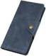 Motorola Moto E6 Plus Vintage Portemonnee Hoesje Drukknoop Blauw afbeelding 8