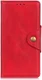 Motorola Moto E6s / E6 Plus Vintage Portemonnee Hoesje Drukknoop Rood afbeelding 1