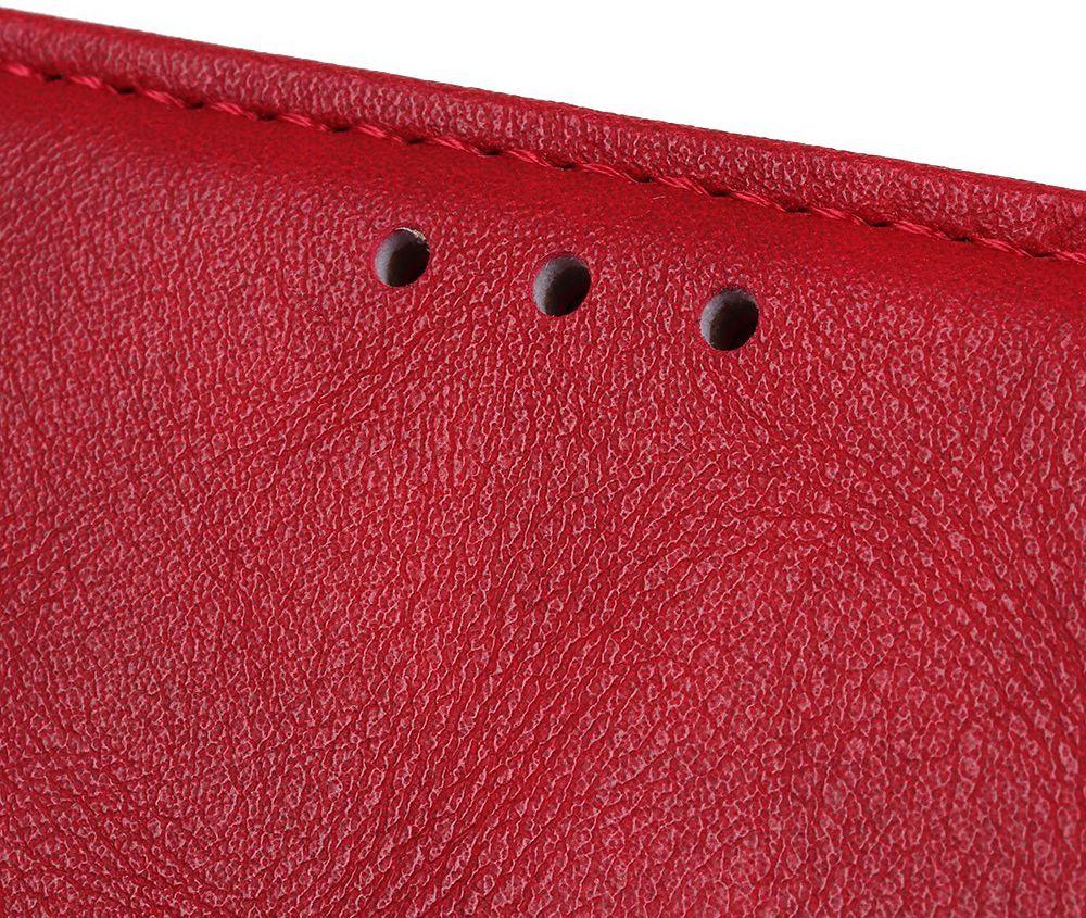 Motorola Moto E6s / E6 Plus Vintage Portemonnee Hoesje Drukknoop Rood afbeelding 7