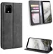 Google Pixel 4 XL Hoesje Retro Wallet Book Case Kunst Leer Zwart afbeelding 7