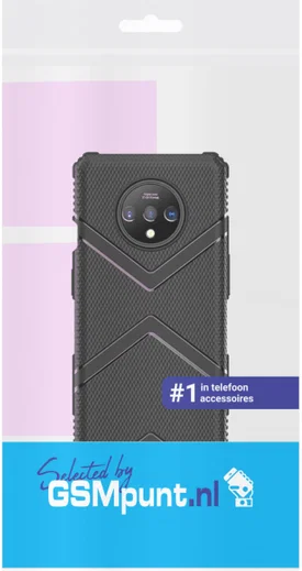 OnePlus 7T Armor Defence Hoesje Zwart afbeelding 2