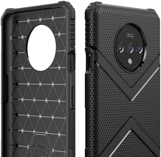 OnePlus 7T Armor Defence Hoesje Zwart afbeelding 6