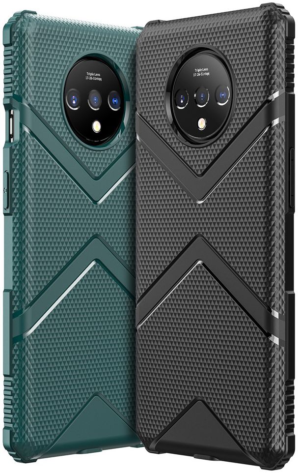 OnePlus 7T Armor Defence Hoesje Blauw afbeelding 3