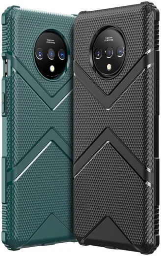 OnePlus 7T Armor Defence Hoesje Blauw afbeelding 3