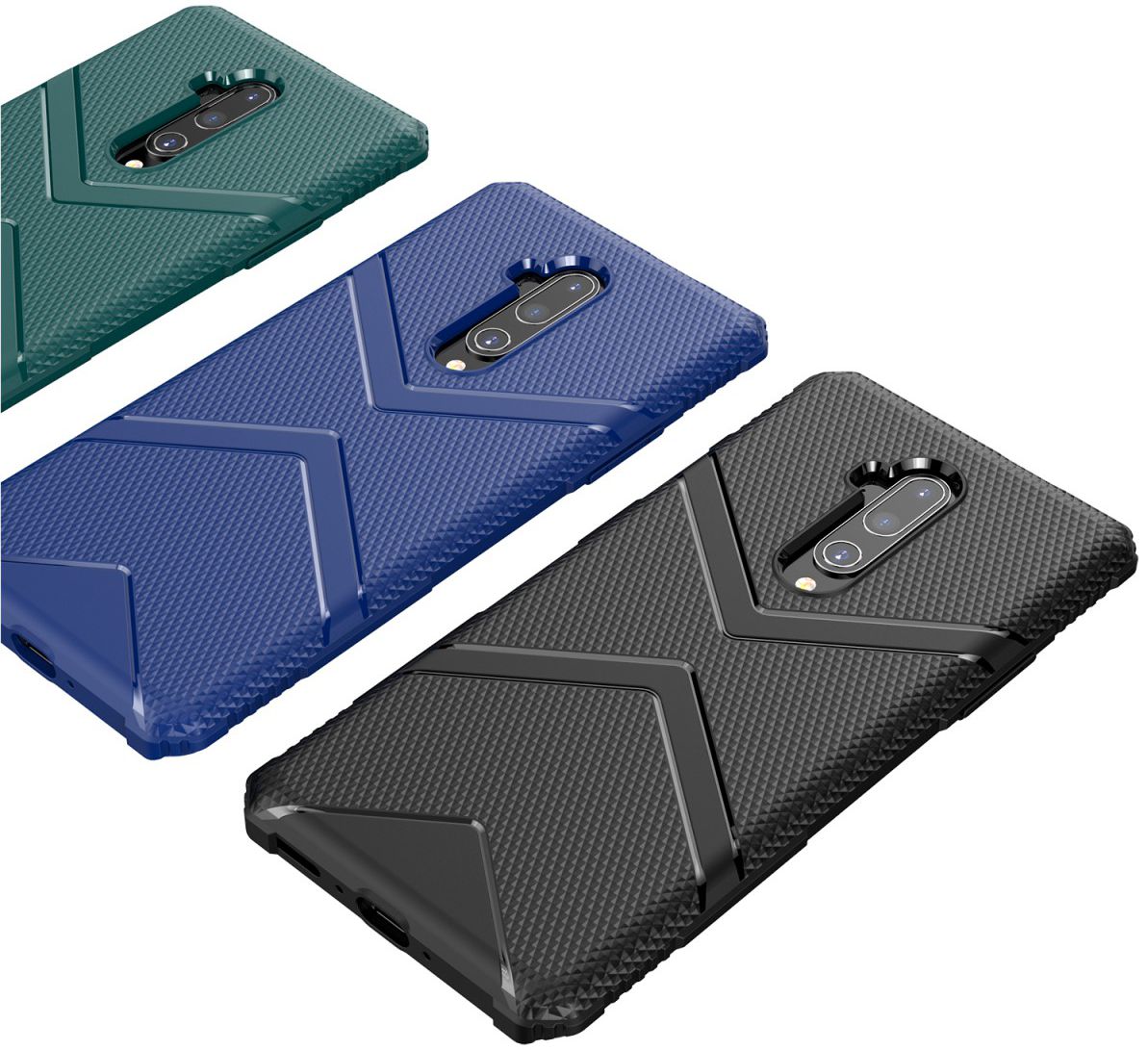 OnePlus 7T Pro Armor Defence Hoesje Midnight Green afbeelding 6