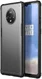 OnePlus 7T Slim Fit Hybride Hoesje Transparant/Zwart afbeelding 1