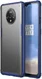 OnePlus 7T Slim Fit Hybride Hoesje Transparant/Blauw afbeelding 1