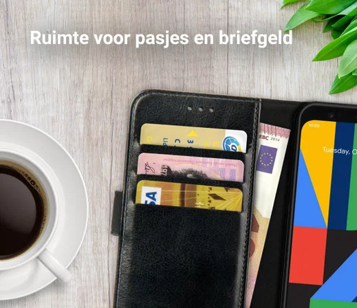 Rosso Element Google Pixel 4 Hoesje Book Cover Zwart afbeelding 9