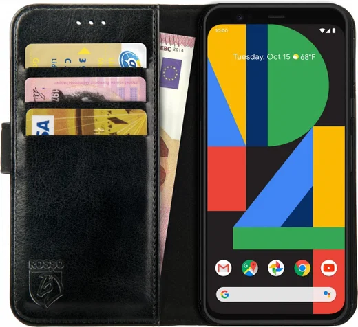 Rosso Element Google Pixel 4 Hoesje Book Cover Zwart afbeelding 1