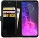 Rosso Element Motorola One Zoom Hoesje Book Cover Zwart afbeelding 1