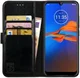 Rosso Element Motorola Moto E6s / E6 Plus Hoesje Book Cover Zwart afbeelding 1