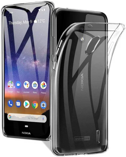 Nokia 2.2 Hoesje Dun TPU Transparant afbeelding 1