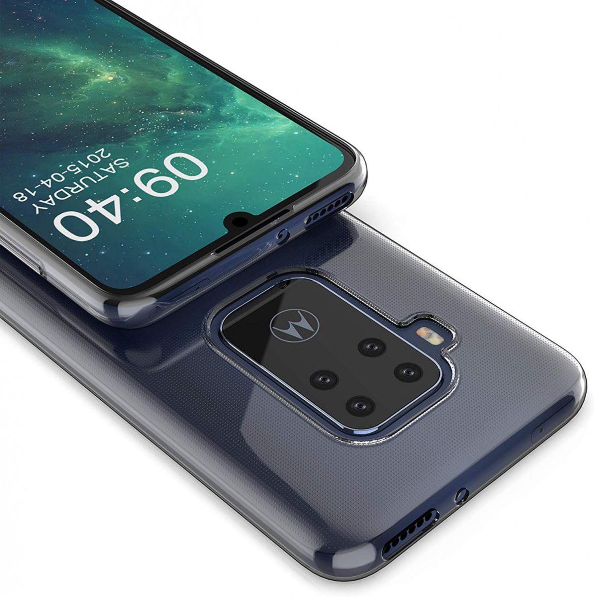 Motorola One Zoom Hoesje Dun TPU Transparant afbeelding 5