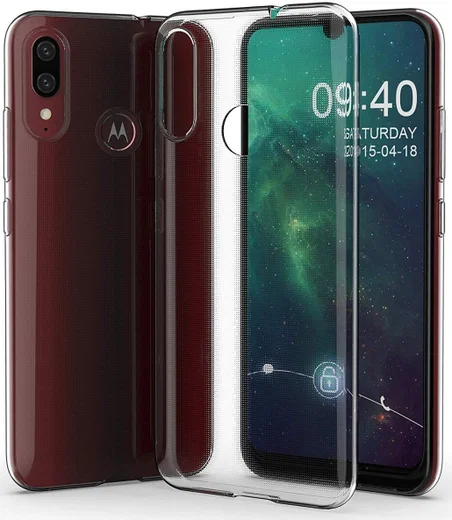 Motorola Moto E6s / E6 Plus Hoesje Dun TPU Transparant afbeelding 7