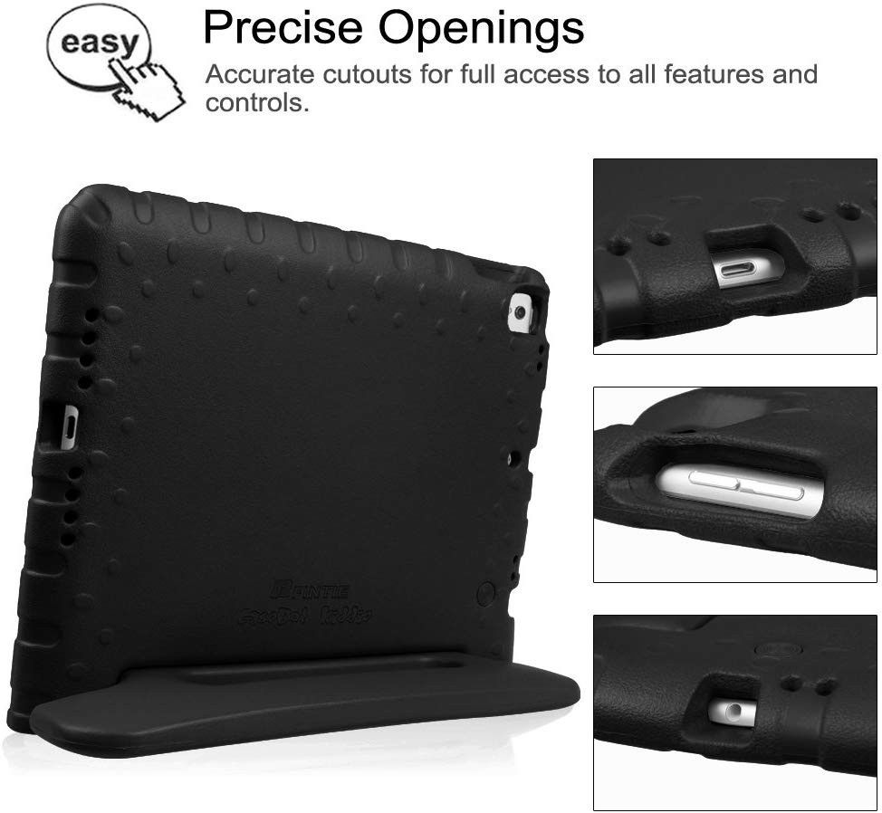 iPad 10.2 2019 / 2020 / 2021 Kinder Tablethoes met Handvat Zwart afbeelding 10