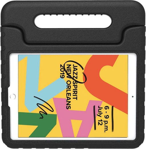 iPad 10.2 2019 / 2020 / 2021 Kinder Tablethoes met Handvat Zwart afbeelding 1