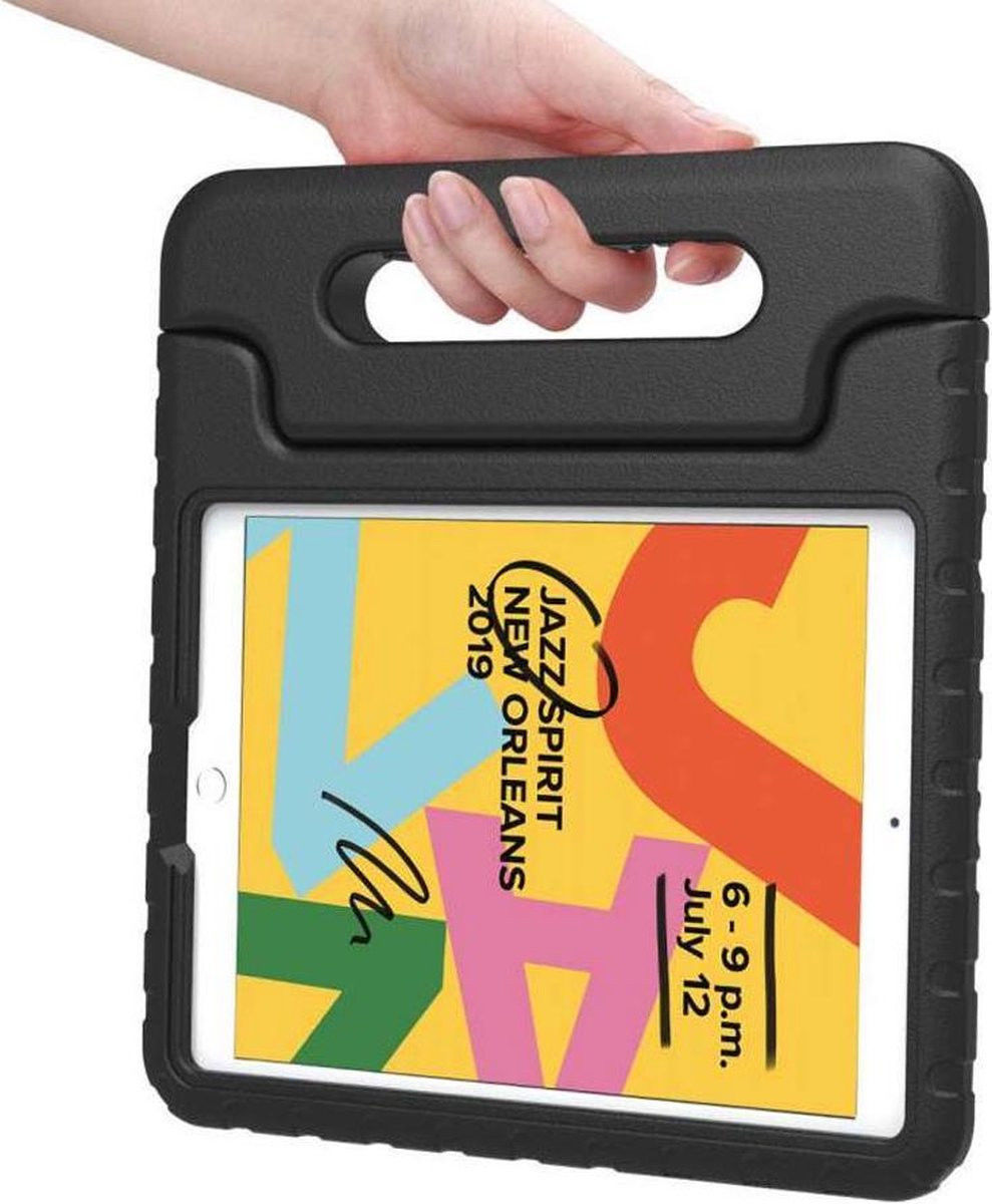 iPad 10.2 2019 / 2020 / 2021 Kinder Tablethoes met Handvat Zwart afbeelding 6