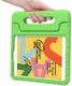 iPad 10.2 2019 / 2020 / 2021 Kinder Tablethoes met Handvat Groen afbeelding 6