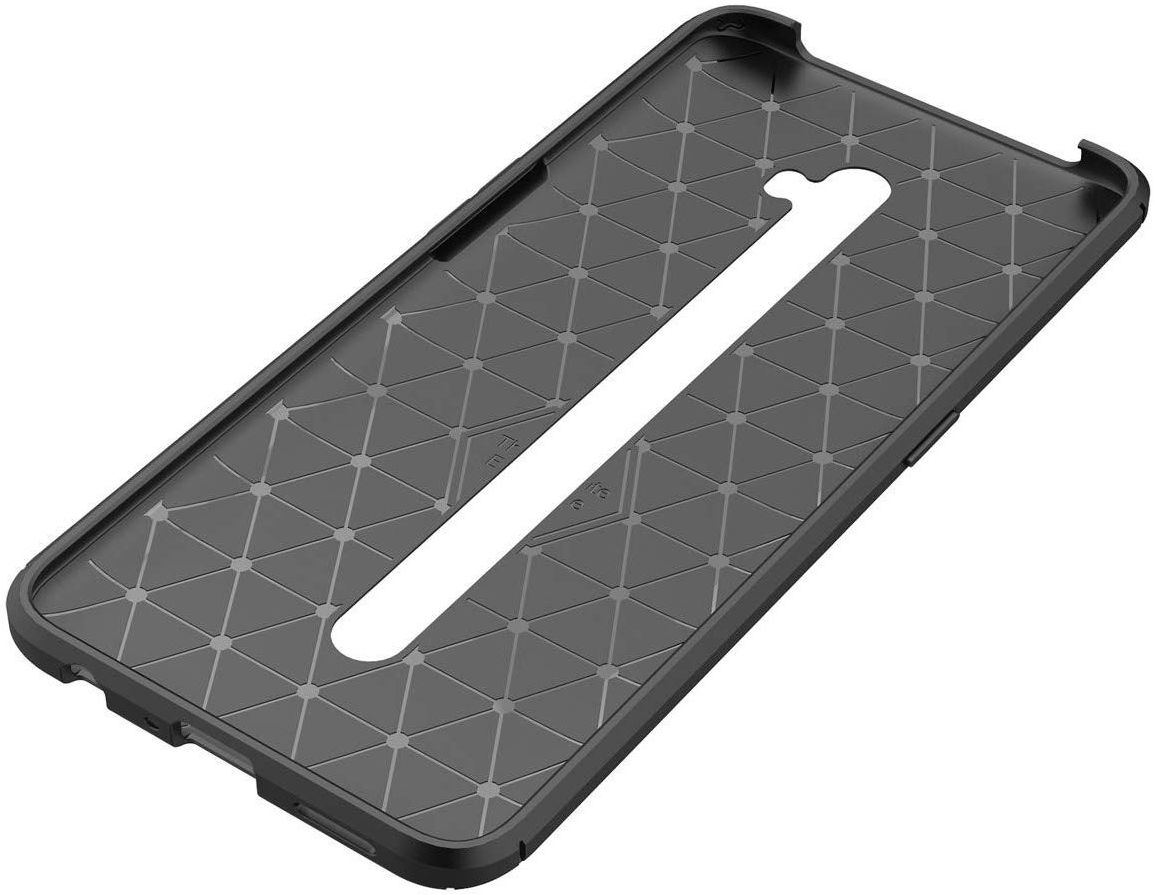 Oppo Reno 2 Siliconen Carbon Hoesje Zwart afbeelding 8